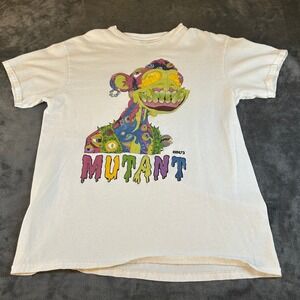 MAYC Mutant Ape Yacht Club T-Shirt Graphic Tee White Short Sleeve Mens Medium